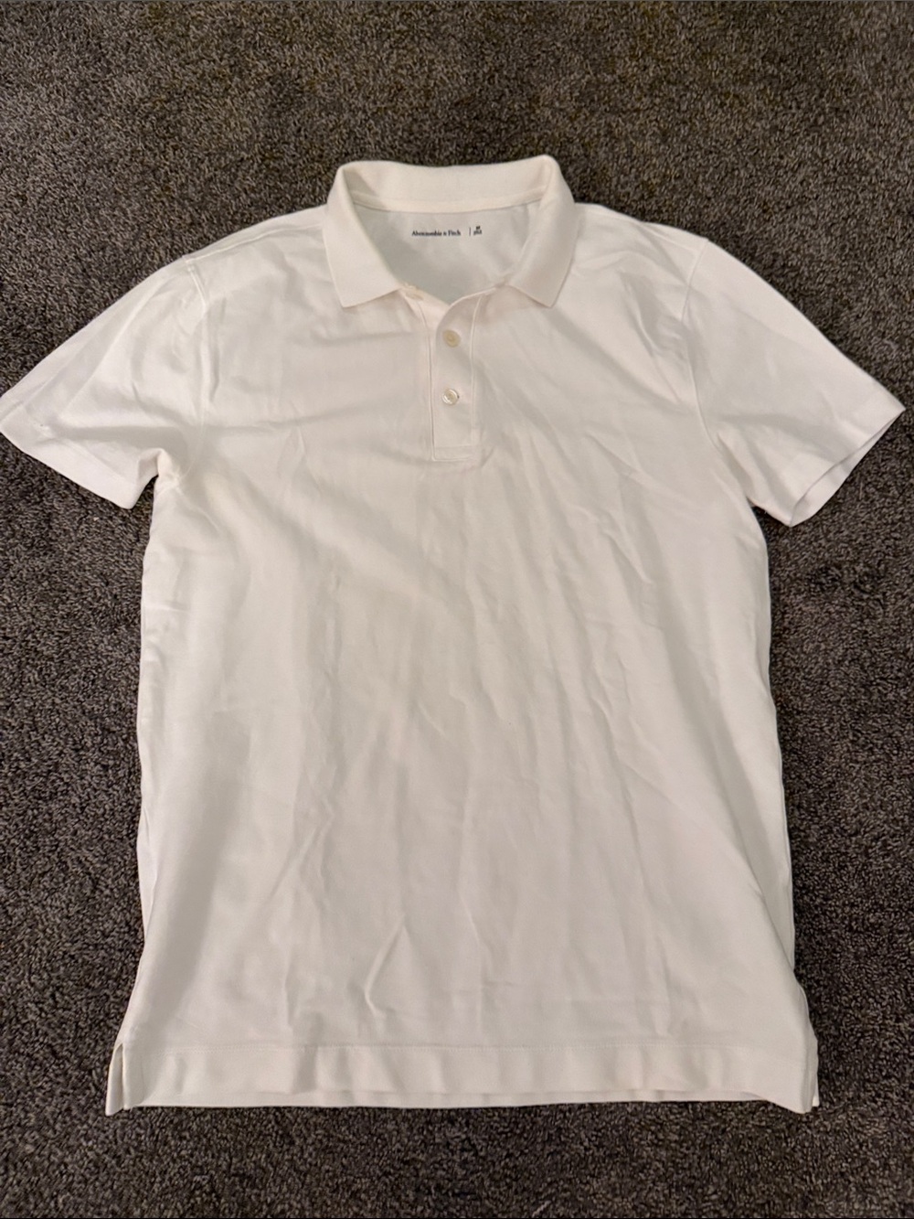 Abercrombie & Fitch Men’s White Polo Shirt
